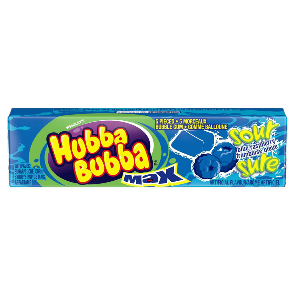 Hubba Bubba - Max Sour Blue Raspberry - Bubble Gum
