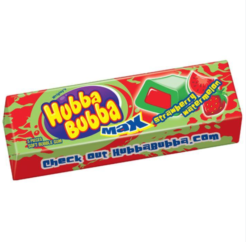 Hubba Bubba - Max Strawberry Watermelon - Bubble Gum - 28g