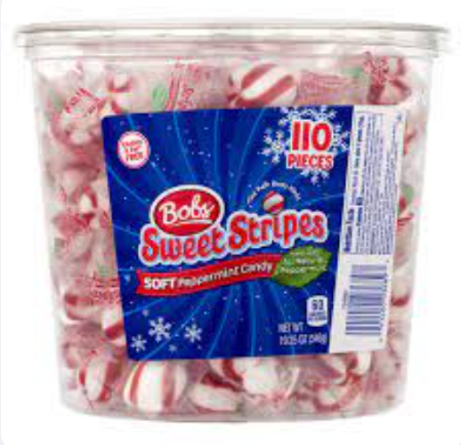 Bob's - Sweet Stripes Peppermint Puffs - Soft Peppermint Candy