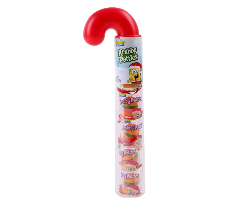 Spongebob Krabby Patties Cane Tube - 45g