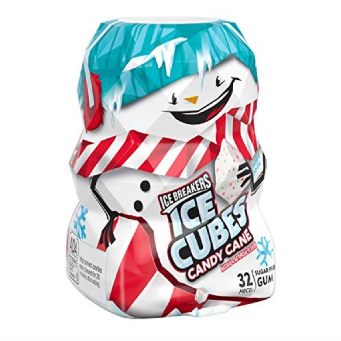 Ice Breaker - Snowman Bottle - Candy Cane - 73g