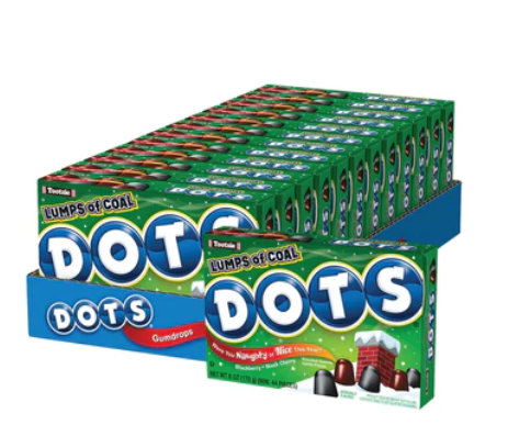 Tootsie - Dots Lump of Coal - Theatre Box - 170g (Christmas)