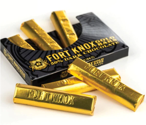 Fort Knox - Mini Gold Bars 50% Dark Chocolate - 84g