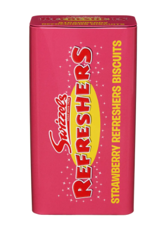 Swizzels - Refreshers Strawberry Biscuits - British Tin - 130g (UK)