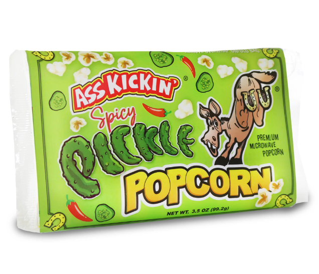 Ass Kickin' - Spicy Pickle Microwave Popcorn - 99.2g