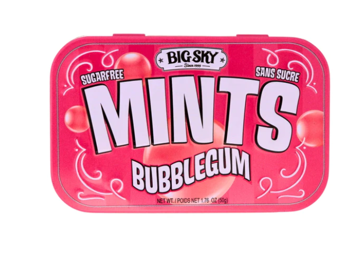 Big Sky - Sugar Free Mints - Bubblegum - 50g