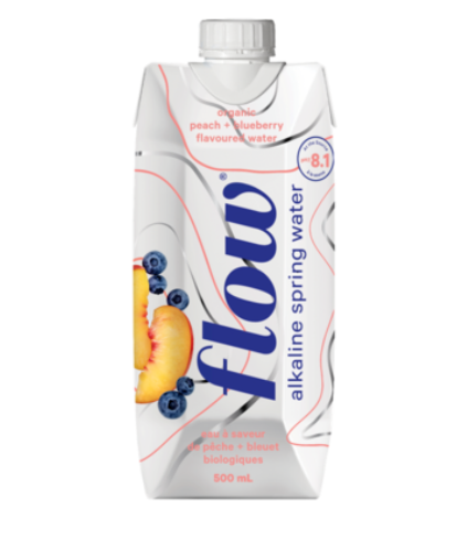 Flow - Peach + Blueberry Water - 500ml