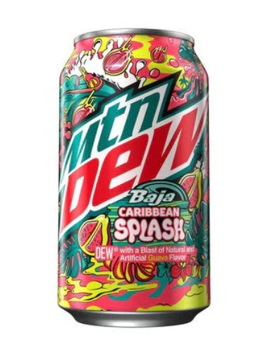 Mountain Dew - Baja Caribbean Splash - Soda Pop - 355ml