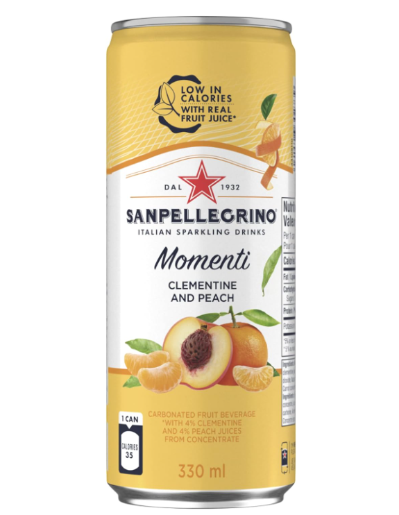San Pellegrino - Momenti Clementine & Peach - 330ml(Italy)