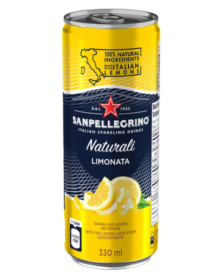 San Pellegrino - Naturali Limonata - 330ml(Italy)