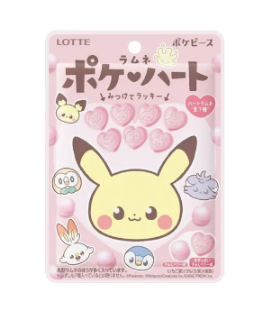 Japanese - Lotte Pokemon Heart Ramune - 40g