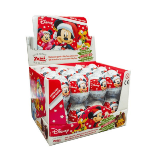 Zaini - Mickey Mouse- Christmas Chocolate Surprise Egg - 20g