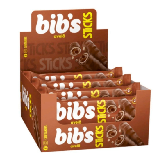Neugebauer - Bibs Sticks Milk Chocolate Hazelnut  - 32g (Brazil)
