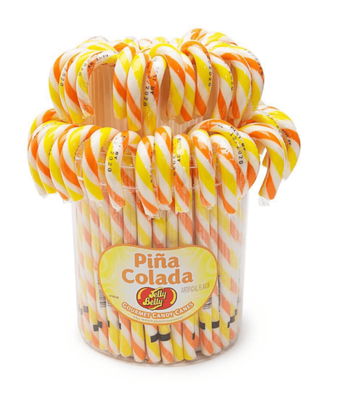Jelly Belly - Gourmet Pina Colada Candy Canes - 1pc