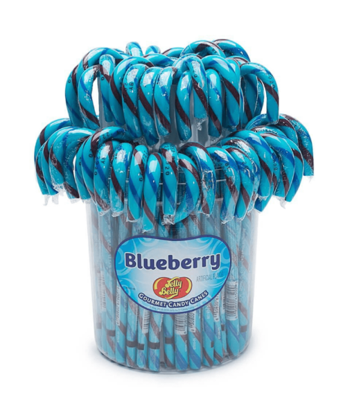 Jelly Belly - Gourmet Blueberry Candy Canes - 1pc
