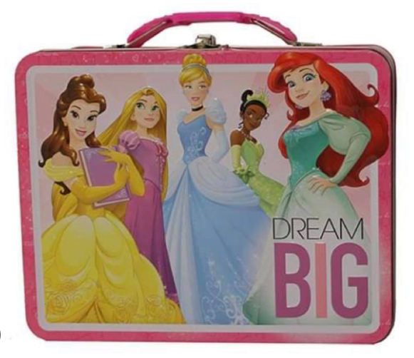 The Tin Box Company - Disney Princess - Large Carry All Tin with Handle - Lunch Box