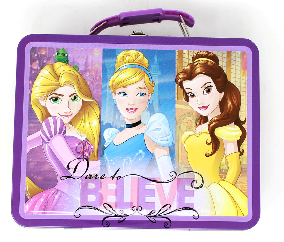 The Tin Box Company - Disney Princess - Large Carry All Tin with Handle - Lunch Box