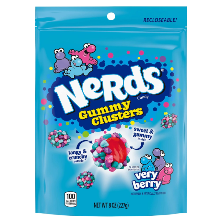 Nerds - Gummy Clusters Very Berry - Stand Up Bag - 226g