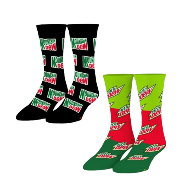 Mountain Dew Socks 2-Pack