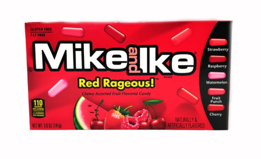 Mike & Ike - Red Rageous - Theatre Box - 120g