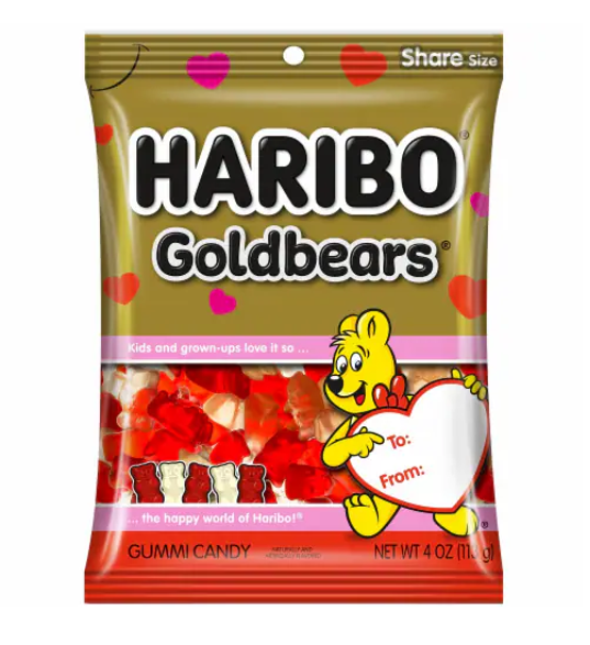 Haribo - Gold Bears Valentine - Theatre Bag - 113g