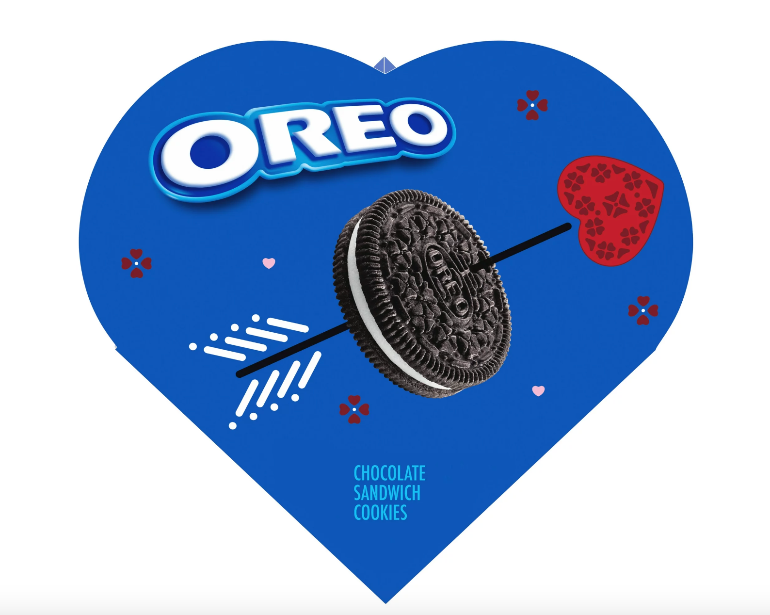 OREO Chocolate Sandwich Cookies - Valentines Heart Shape Box