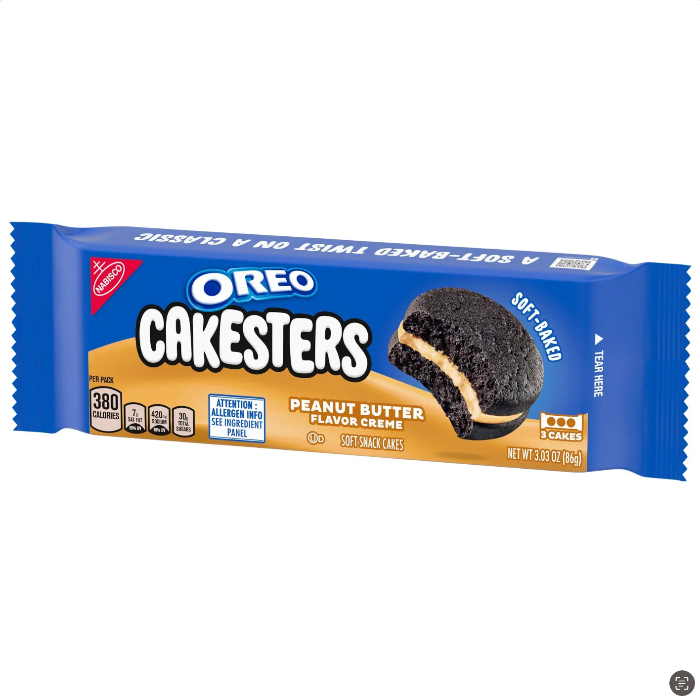 Oreo - Peanut Butter Cakesters - 86g