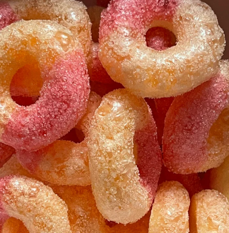 Freeze Dried Candy Schweets - Poofy Peaches (Peach Rings)