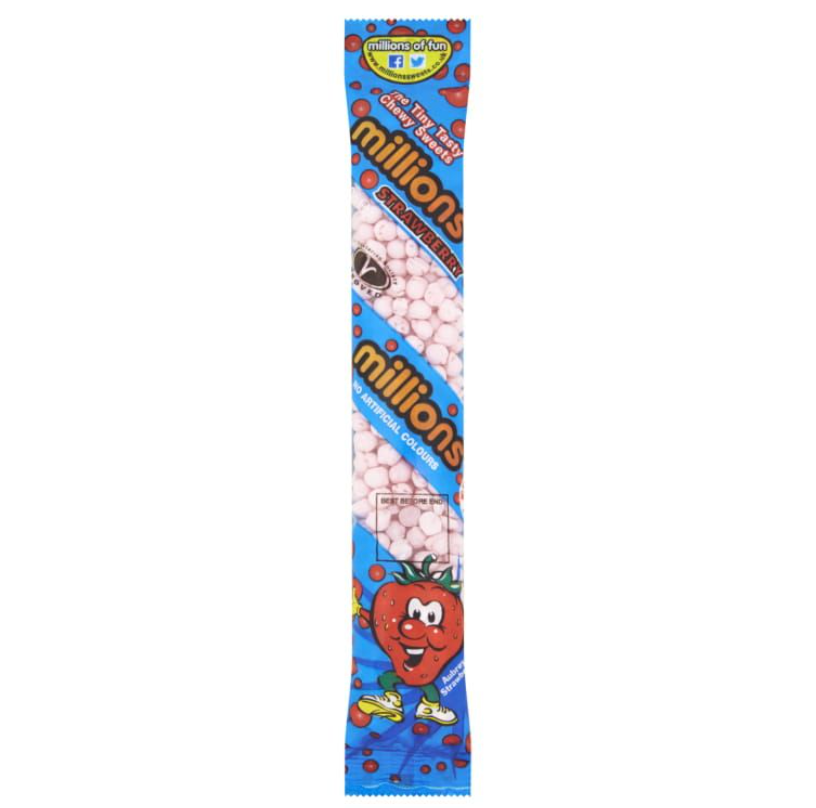 Millions Tubes - Strawberry - 65g (UK)