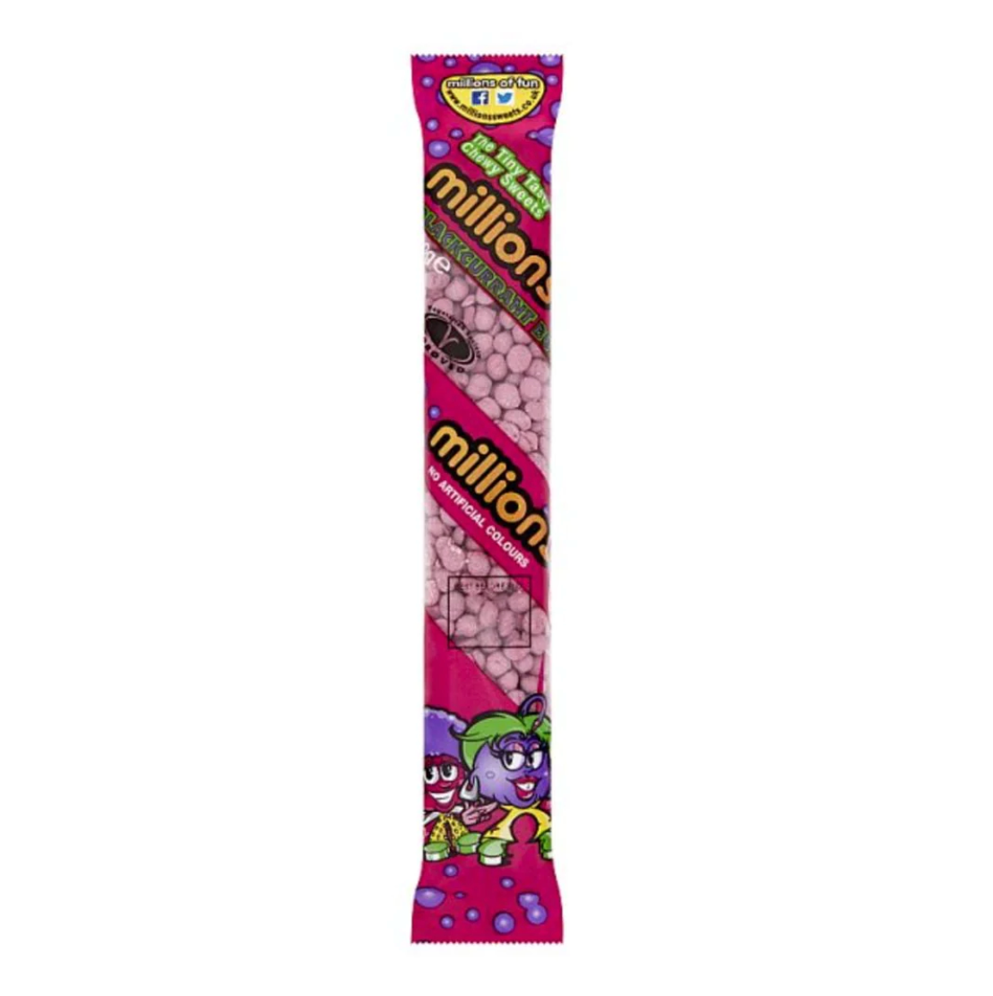 Millions Tubes - Blackcurrant - 65g (UK)