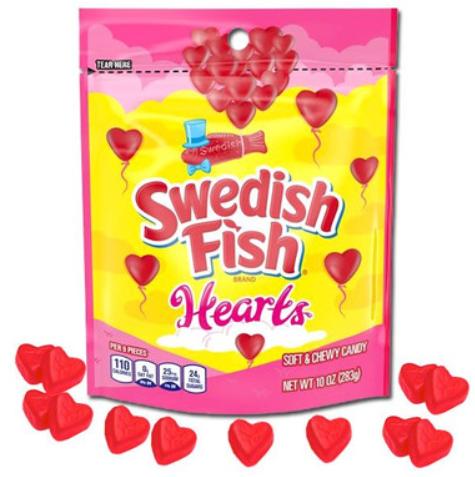 Swedish Fish - Hearts - 283g