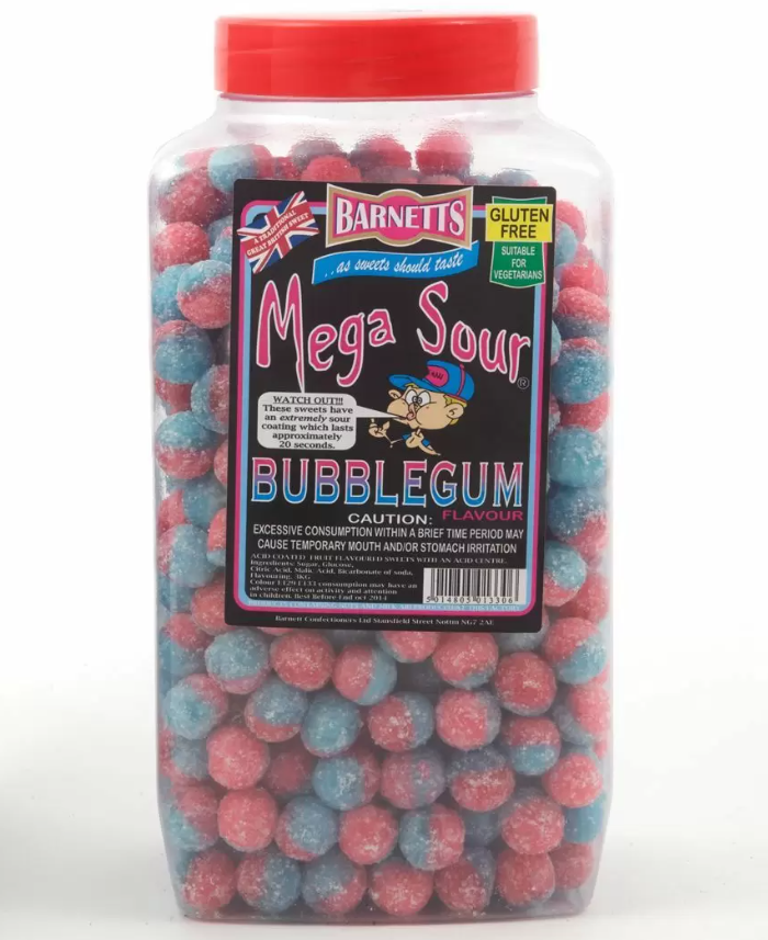 Barnetts- Mega Sour Fruits - Extreme Sour Candy Balls