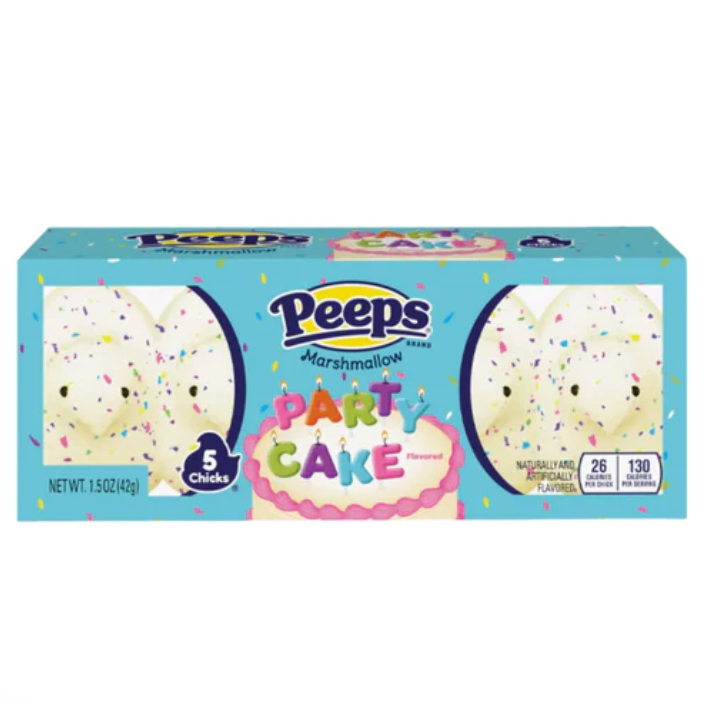 Peeps - Marshmallow Chicks -  Party Cake Flavour - 42g