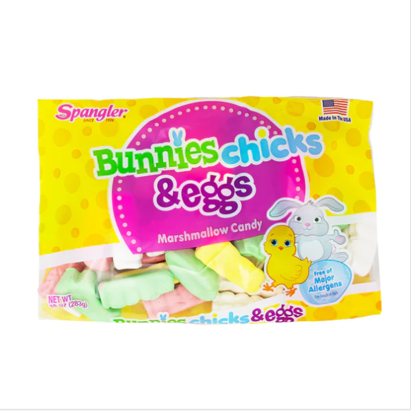 Spangler - Marshmallow Bunnies, Chicks & Eggs - 283g