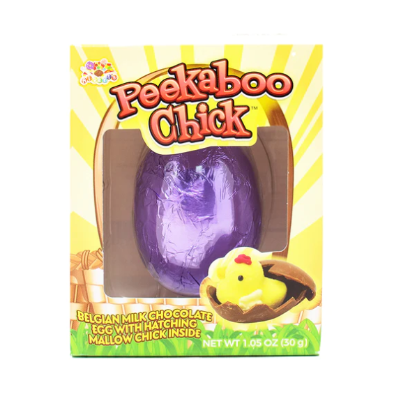 Albert's - Peekaboo Chick Belgium Milk Chocolate Egg - 30g