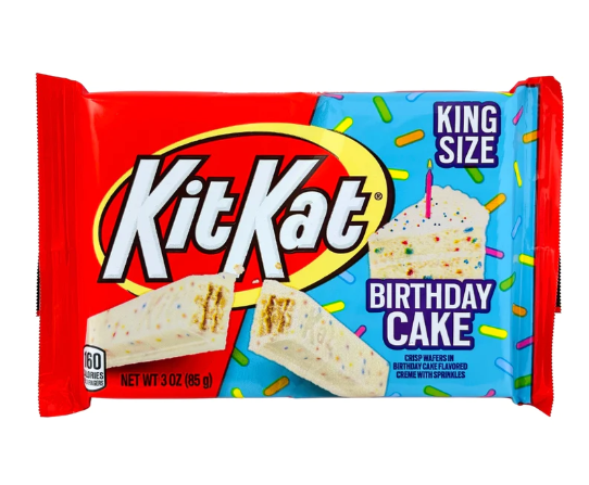 Kit Kat - Birthday Cake Chocolate Bar - King Size  - 85g