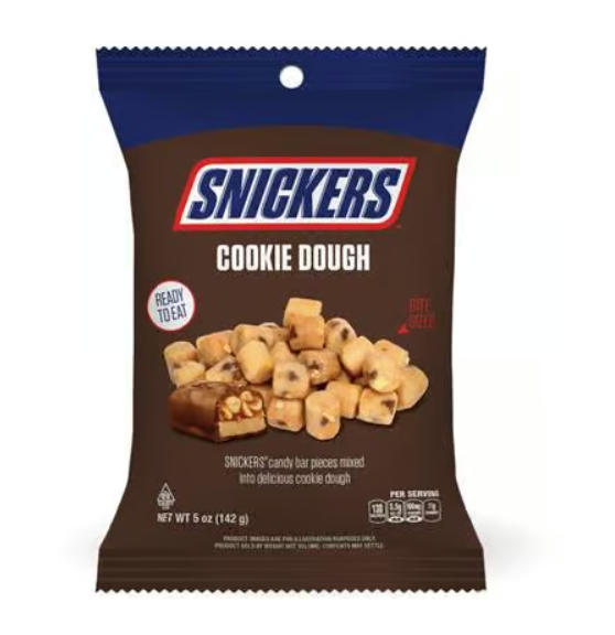 Snickers - Edible Cookie Dough Bites - Theatre Bags - 142g