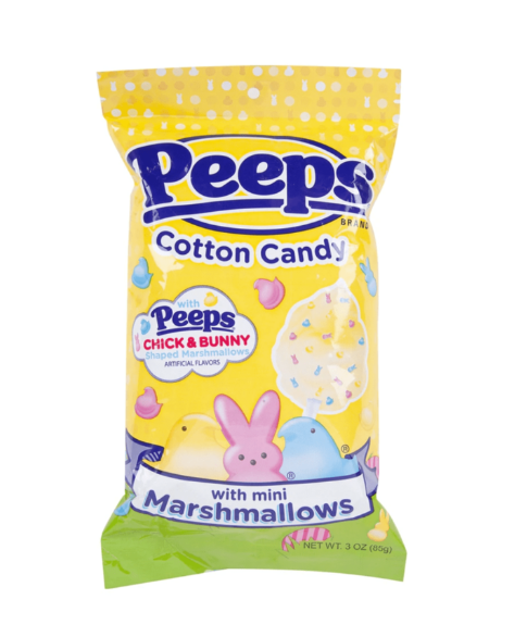 Peeps - Cotton Candy with Chick and Bunny Shaped Marshmallows - 85g