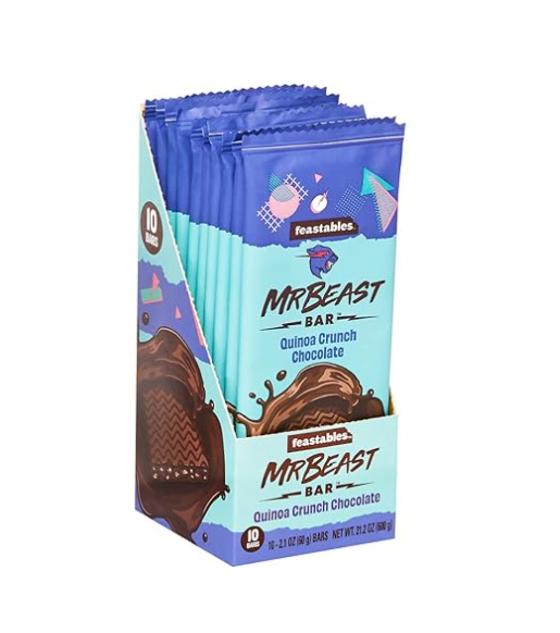 Feastables - Mr. Beast Bar - Quinoa Chocolate Bar - 60g (Trending)