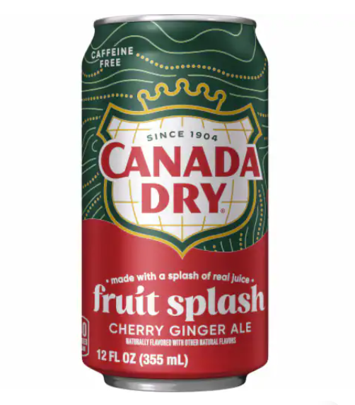 Canada Dry - Fruit Splash Cherry Ginger Ale - 355ml