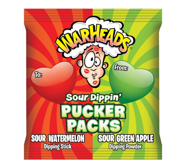 Warheads - Sour Dippin' Pucker Packs - Snack Size - 12g