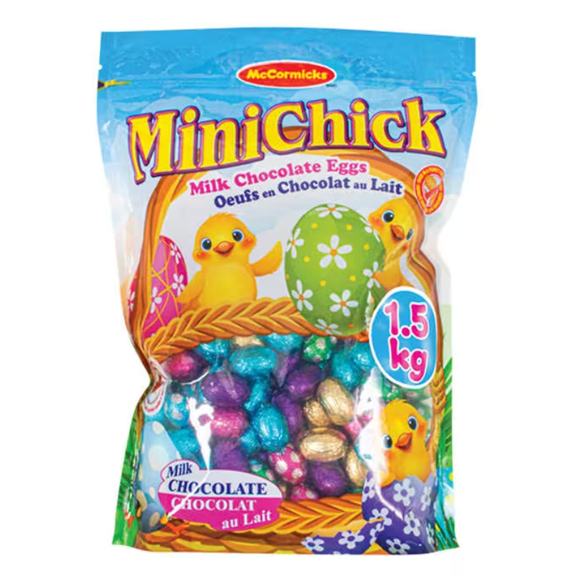 McCormick - Wrapped Mini Milk Chocolate Chick Eggs