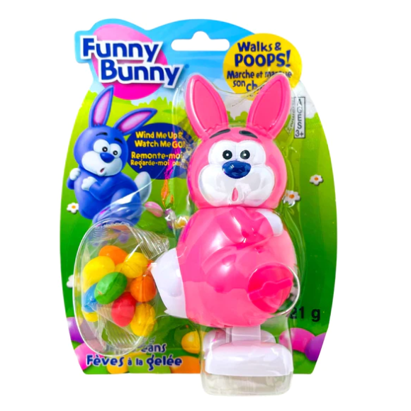 Funny Bunny Wind Up Toy with Candy