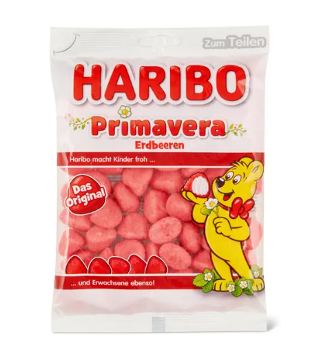 Haribo - Primavera Strawberry - 175g (Germany)
