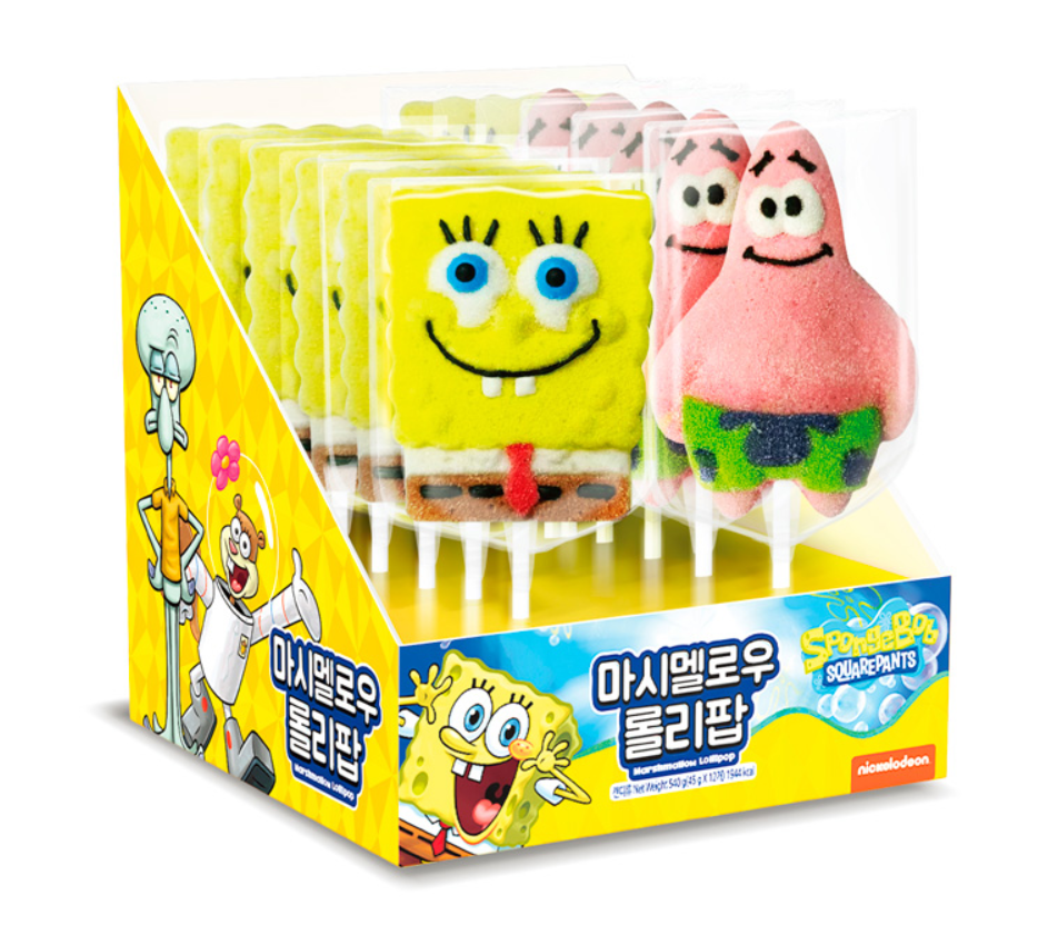 Spongebob Marshmallow Lollipop - 45g