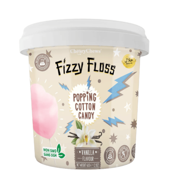 Fizzy Floss - Popping Cotton Candy - Vanilla - 2.1oz