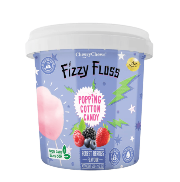 Fizzy Floss - Popping Cotton Candy - Forest Berries - 2.1oz