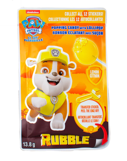 Nickelodeon - Paw Patrol Lollipop with Popping Candy - 13.8g