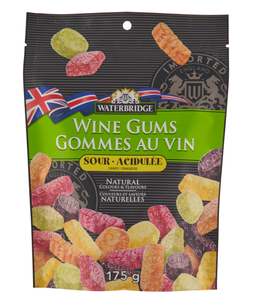 Waterbridge - Sour Wine Gums - Gummy Candies - 175g (UK)