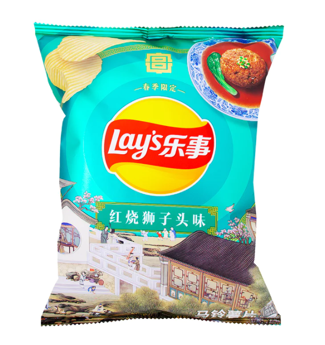 Lays -Braised Lion's Head Meatball 60g (China)